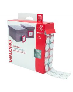 Velcro® Brand Sticky Back Circles – White