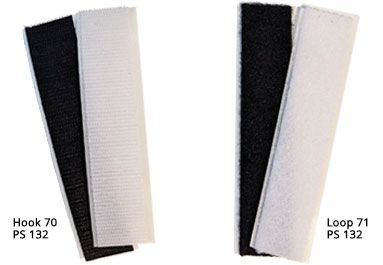 2” Wide x 8” (Inch) VELCRO® Brand TEXACRO Stick-On Strip (Hook & Loop) -  Black 