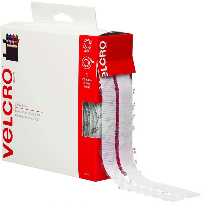 Velcro Sticky Back Fastener White