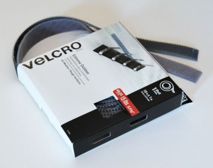 VELCRO Brand Outdoor Heavy Duty Strips | 4 x 1 Inch Pk of 10 | Holds 15 lbs  | Titanium Extreme Hook and Loop Tape Industrial Strength Adhesive 