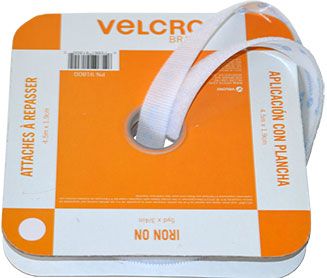 Sew On Velcro Roll White