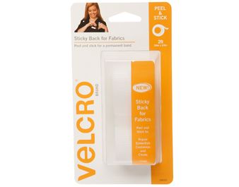 Velcro Brand Sticky Back Fastener for Fabric- White