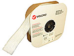 VELCRO Brand Polyester Tape Loop #9000 Standard Backing #190465 1 x 25-yd  White